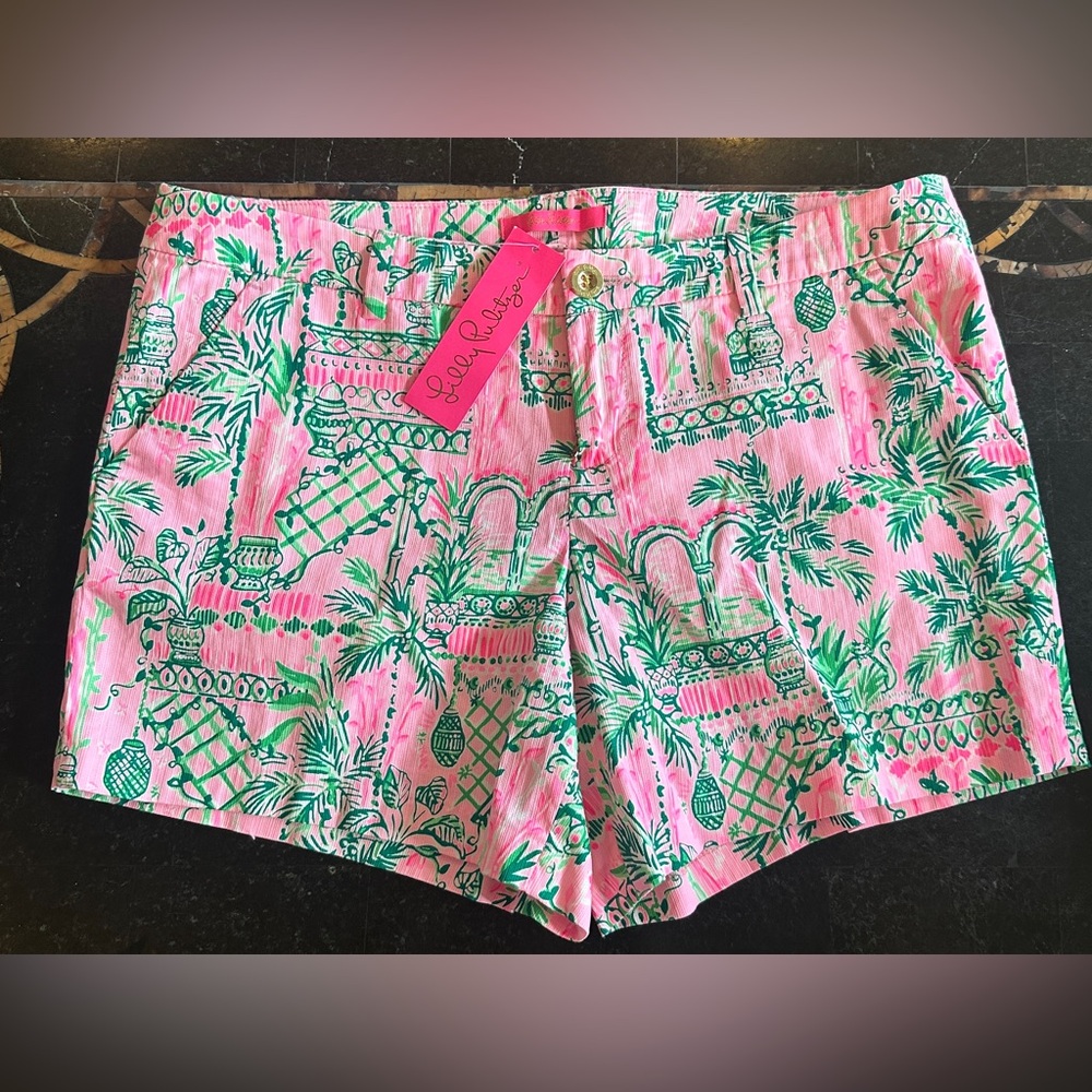 NWT Lilly Pulitzer‎ Mandavilla Baby Callahan Stretch Shorts, Size 12